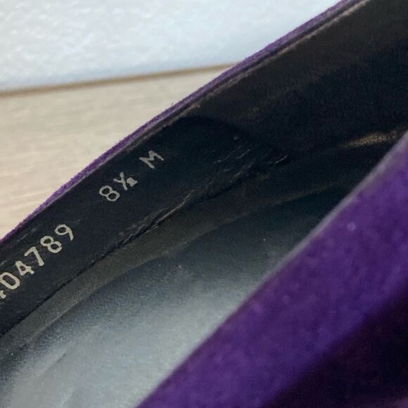 Stuart Weitzman Purple Suede Heels 8.5 - Picture 6 of 10